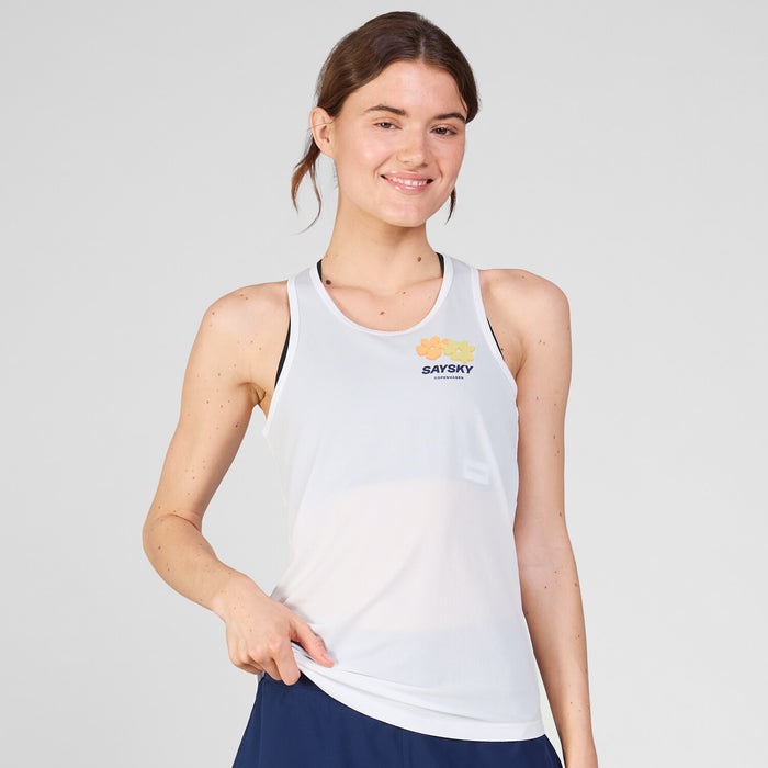 Saysky Flower Combat Singlet White 101 SW30013
