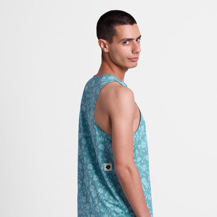 Saysky Flower Combat Singlet Light Blue Flower 1066 SM30011