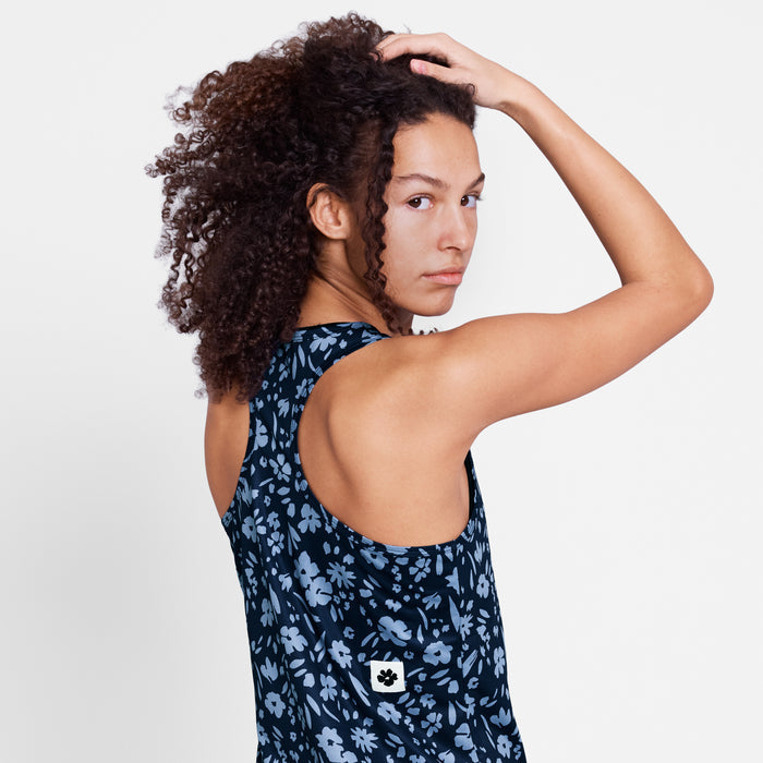 Saysky Flower Combat Singlet Blue Flower 1065 SW30010