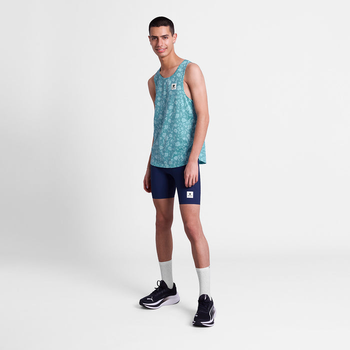 Saysky Flower Combat Singlet Light Blue Flower 1066 SM30011