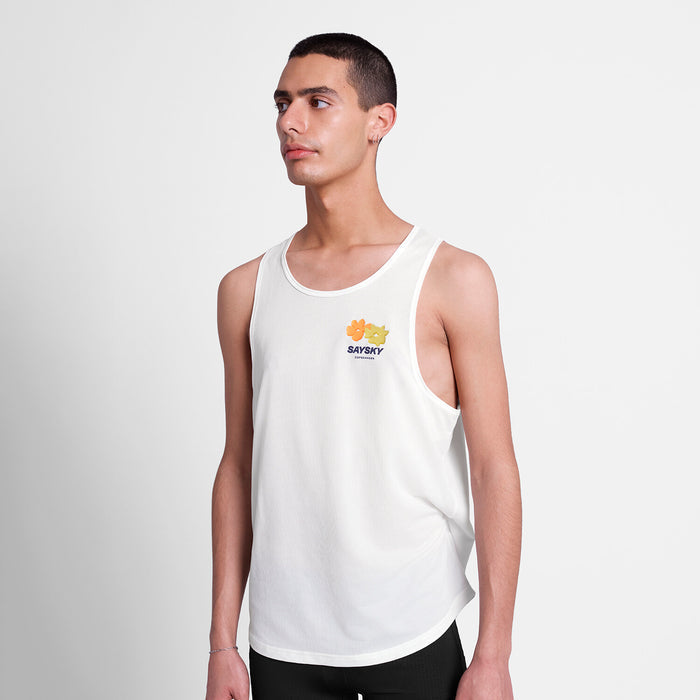 Saysky Flower Combat Singlet White 101 SM30013