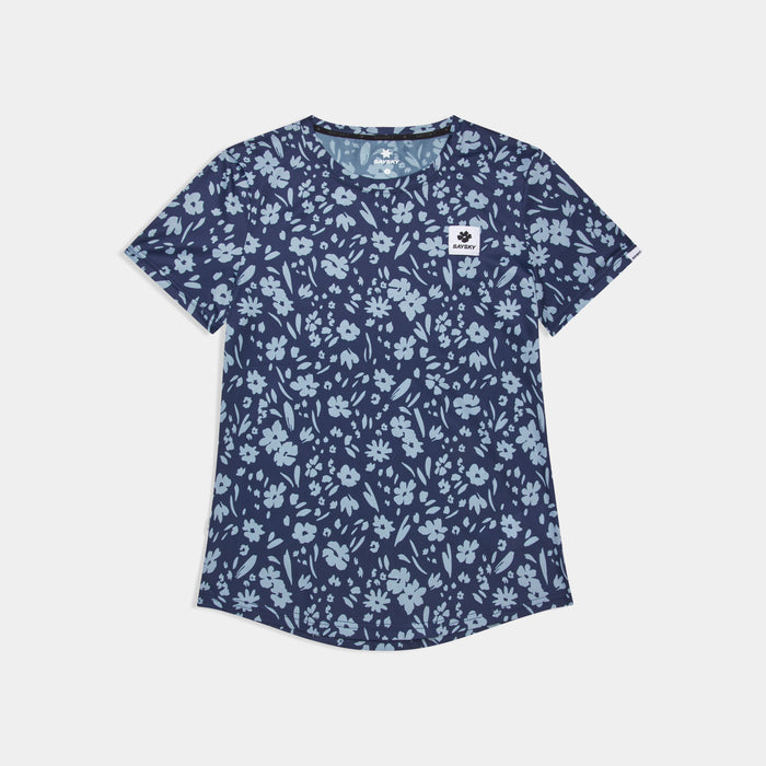 Saysky Flower Combat T-Shirt Blue Flower 1065 SW25010