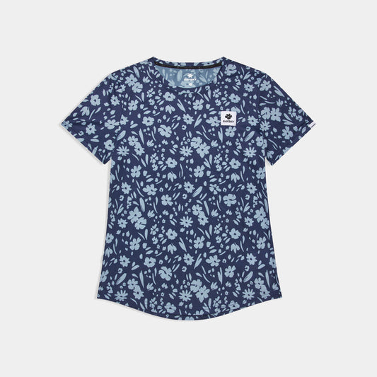 Saysky Flower Combat T-Shirt Blue Flower 1065 SW25010