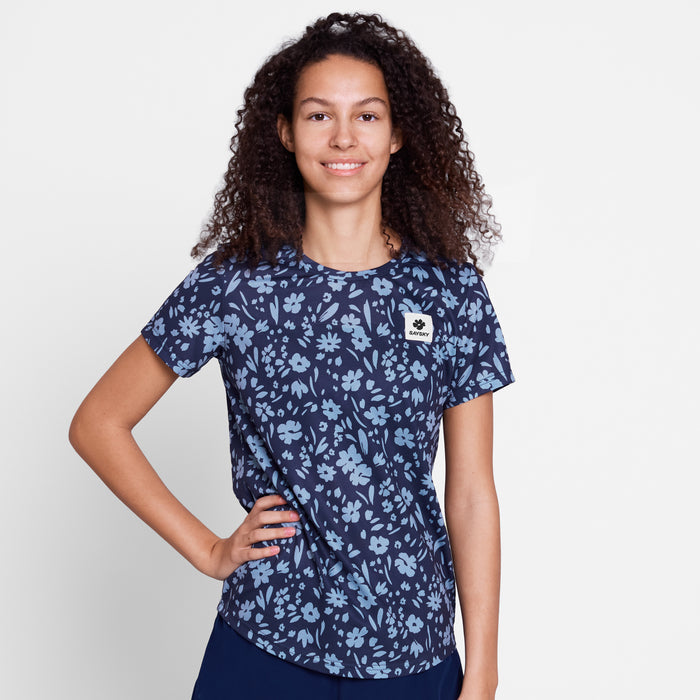 Saysky Flower Combat T-Shirt Blue Flower 1065 SW25010