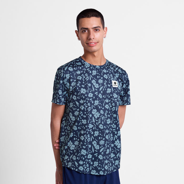 Saysky Flower Combat T-Shirt Blue Flower 1065 SM25012