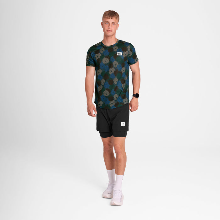 Saysky Flower Combat T-Shirt Blue Flower Camo 1046 OMRSS31C1046