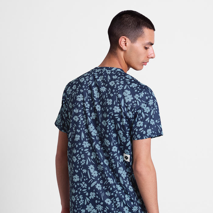 Saysky Flower Combat T-Shirt Blue Flower 1065 SM25012