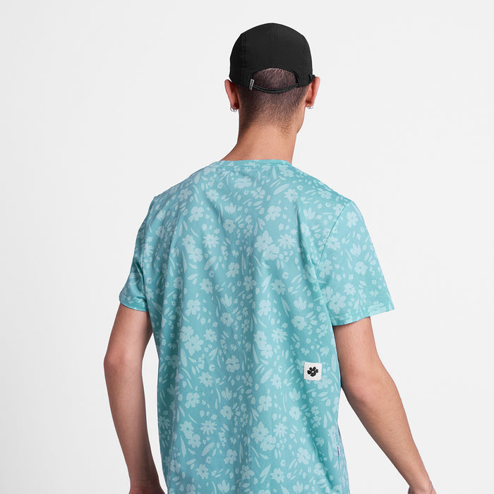 Saysky Flower Combat T-Shirt Light Blue Flower 1066 SM25012