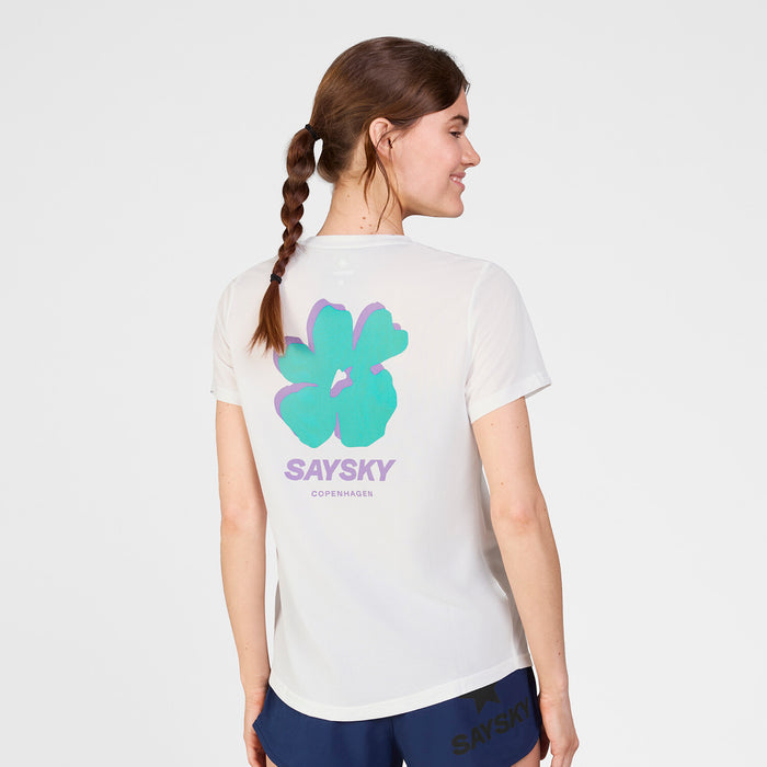 Saysky Flower Combat T-Shirt White 101 SW25009