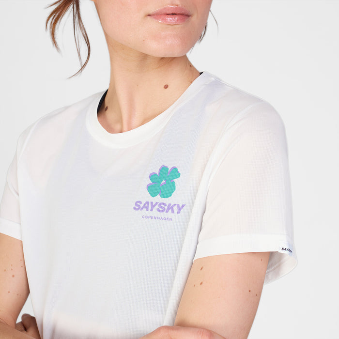 Saysky Flower Combat T-Shirt White 101 SW25009