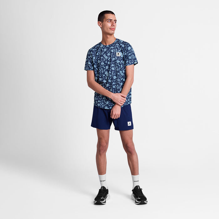 Saysky Flower Combat T-Shirt Blue Flower 1065 SM25012