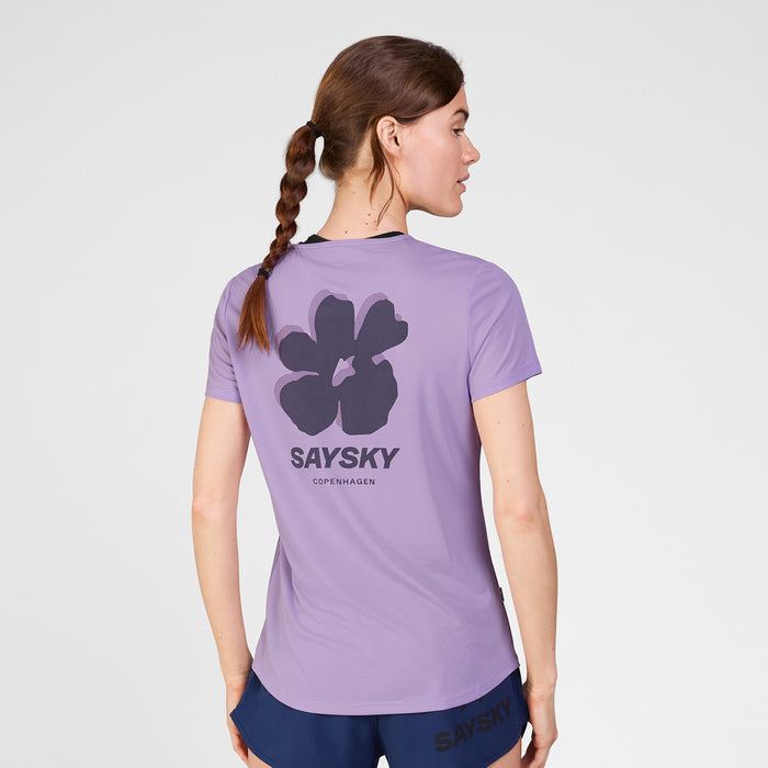 Saysky Flower Flow T-Shirt Purple 716 SW25017