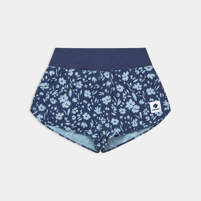 Saysky Flower Pace Shorts 3\" Blue Flower 1065 SW40004