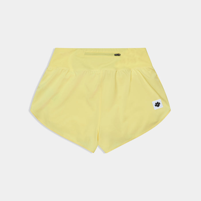 Saysky Flower Pace Shorts 3\" Yellow 418 SW40007
