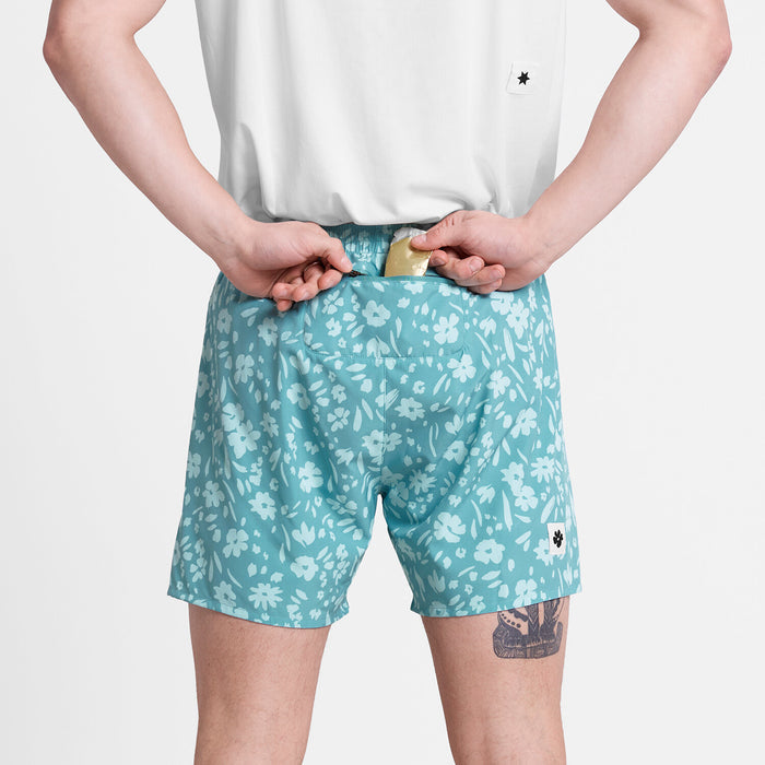 Saysky Flower Pace Shorts 5'' Light Blue Flower 1066 SM40011