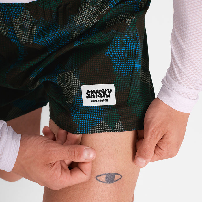 Saysky Flower Pace Shorts 5'' Blue Flower Camo 1046 OMRSH21C1046