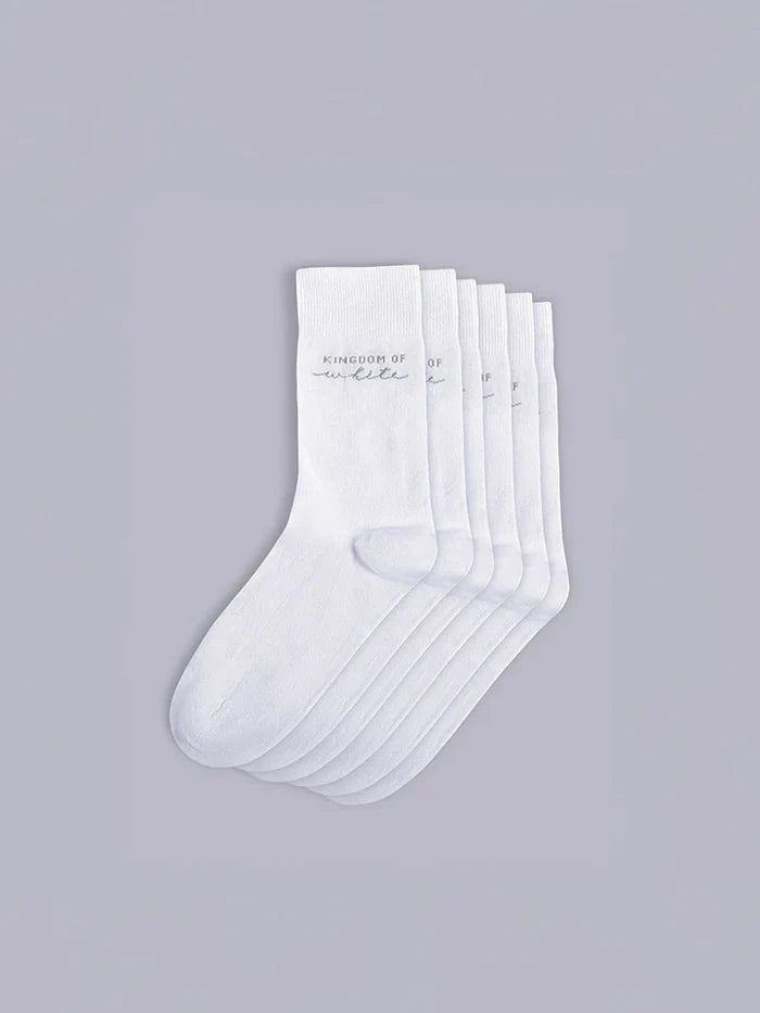 Flux Cotton Knit Socks (Pack of 3)