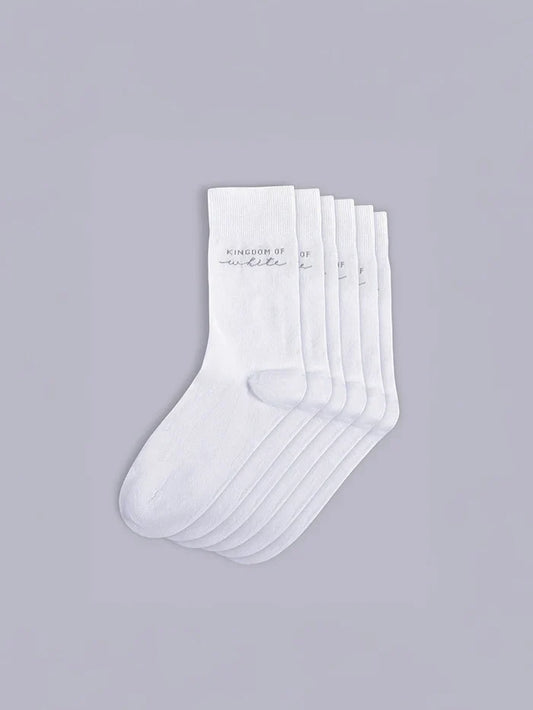 Flux Cotton Knit Socks (Pack of 3)
