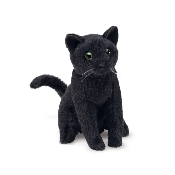 Folkmanis Finger Puppet -  Mini Black Cat