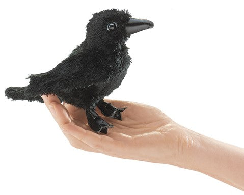 Folkmanis Finger Puppet - Mini Raven