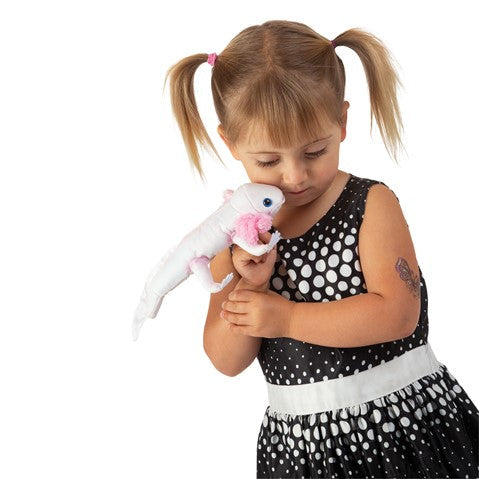 Folkmanis Puppet -  Axolotl White