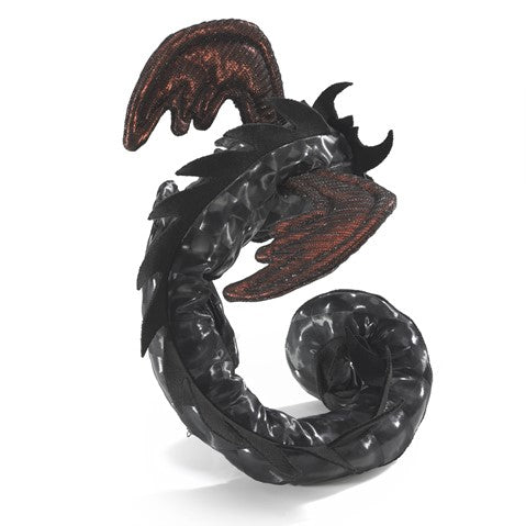 Folkmanis Puppet - Dragon Wristlet Midnight