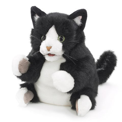 Folkmanis Puppet - Tuxedo Kitten