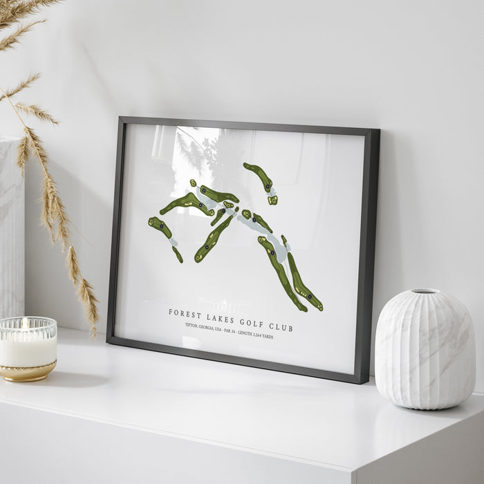 Forest Lakes Golf Club | Golf Course Map | On Table