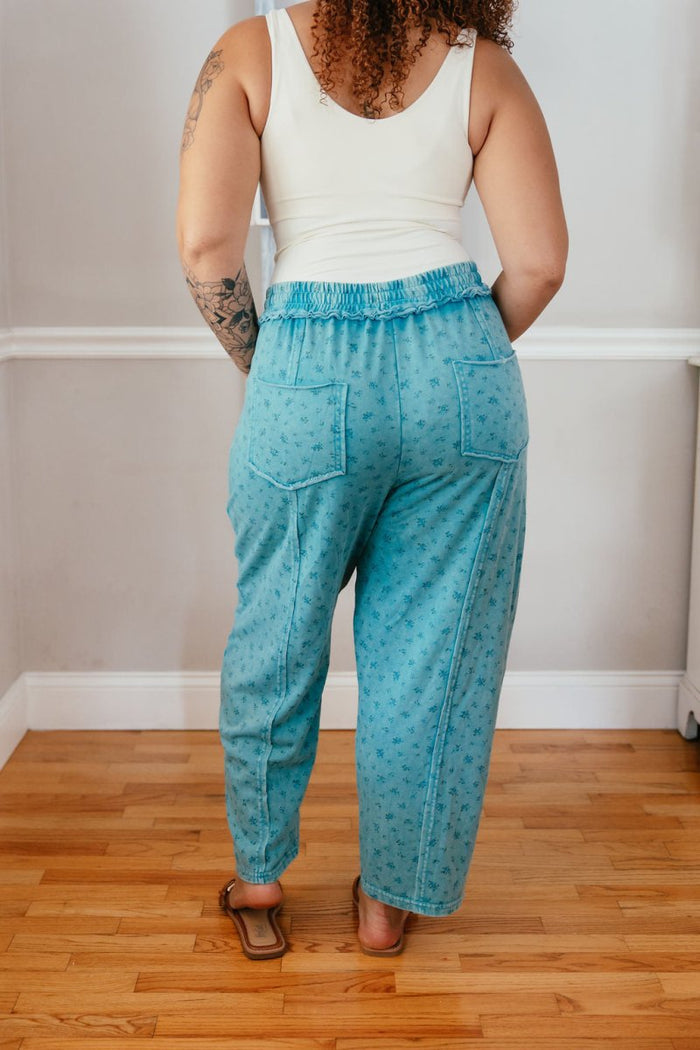 Forget Me Not Pants In Teal Blue - Macoma Boutique210 Other Bottoms