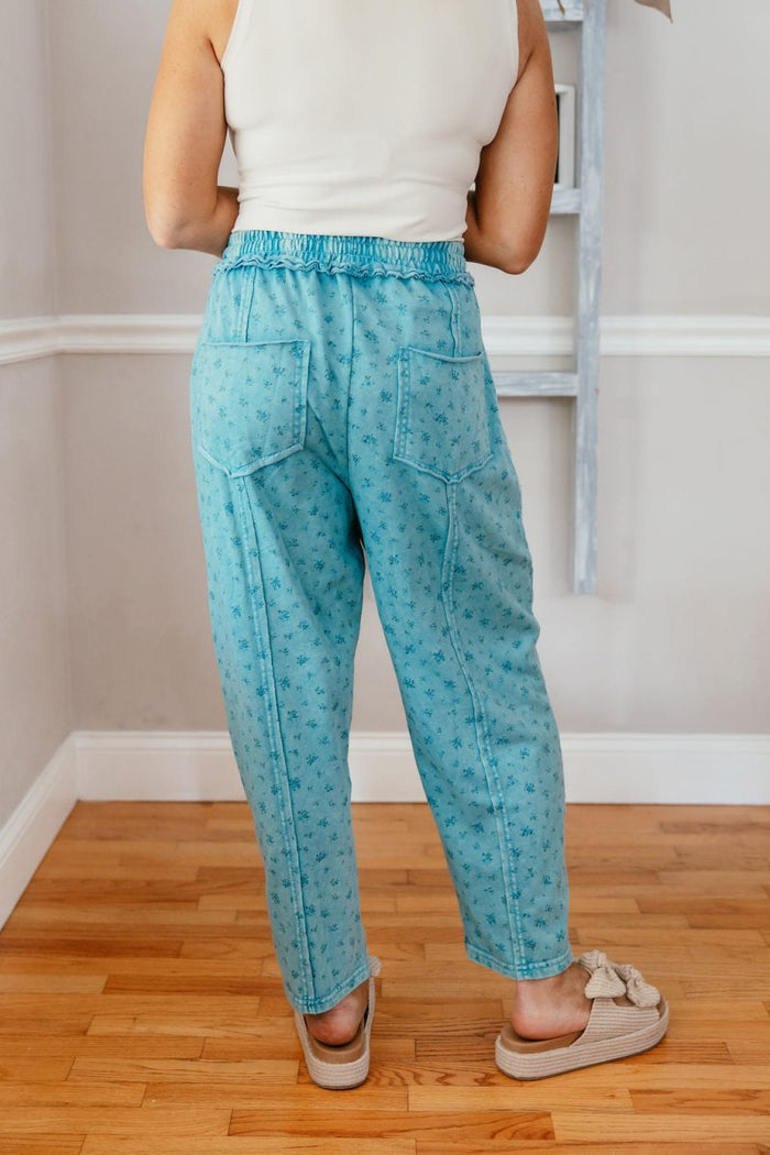 Forget Me Not Pants In Teal Blue - Macoma Boutique210 Other Bottoms