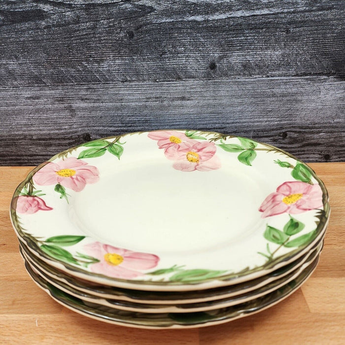 Franciscan Desert Rose 10" Dinner Plates Set of 4 Earthenware USA 1978 Stamp