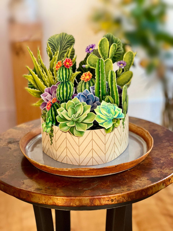FreshCut Paper LLC - Cactus Garden (8 Pop-up Greeting Cards)