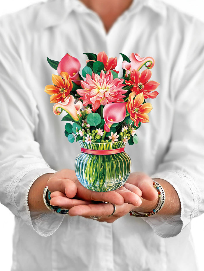 FreshCut Paper LLC - Mini Dear Dahlia (10 Pop-up Greeting Cards)