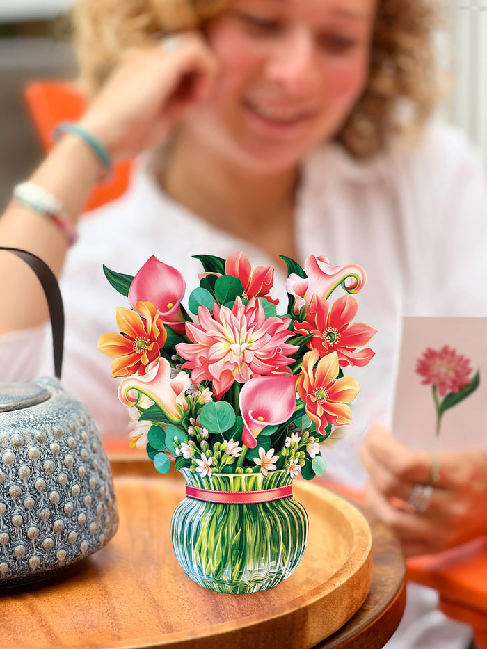 FreshCut Paper LLC - Mini Dear Dahlia (10 Pop-up Greeting Cards)