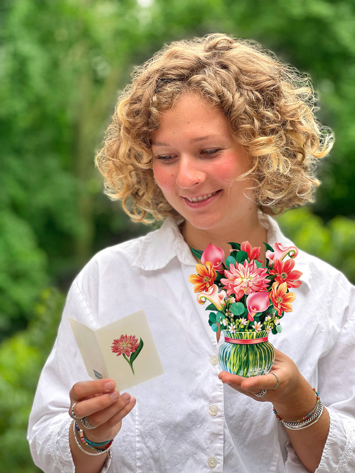 FreshCut Paper LLC - Mini Dear Dahlia (10 Pop-up Greeting Cards)