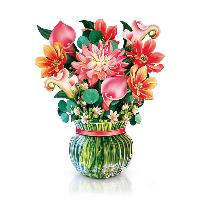 FreshCut Paper LLC - Mini Dear Dahlia (10 Pop-up Greeting Cards)