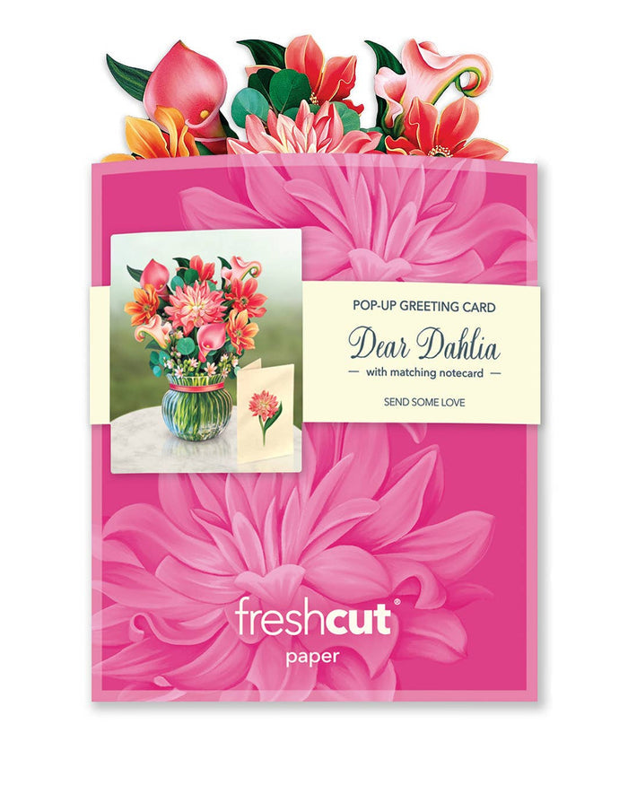 FreshCut Paper LLC - Mini Dear Dahlia (10 Pop-up Greeting Cards)