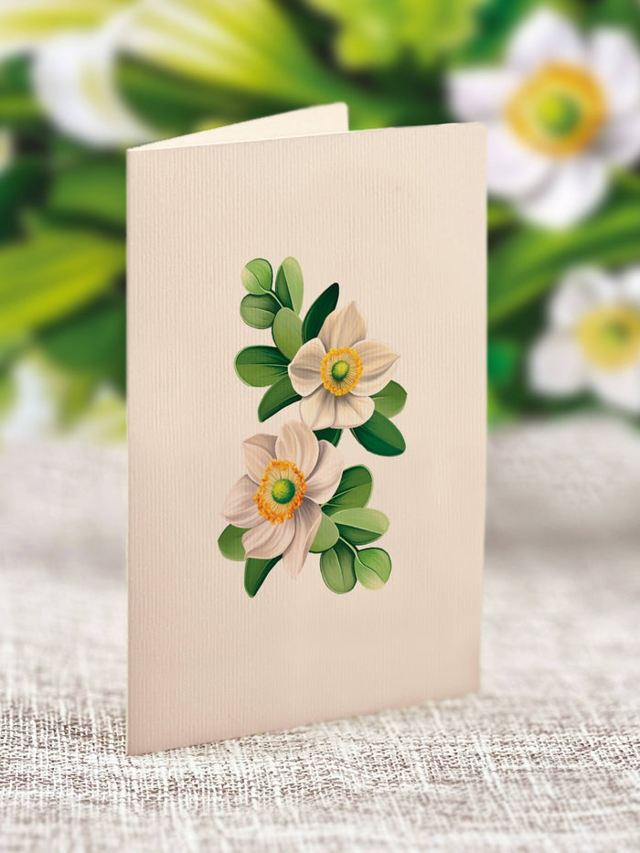 FreshCut Paper LLC - Mini Ivory & Sage (10 Pop-up Greeting Cards)