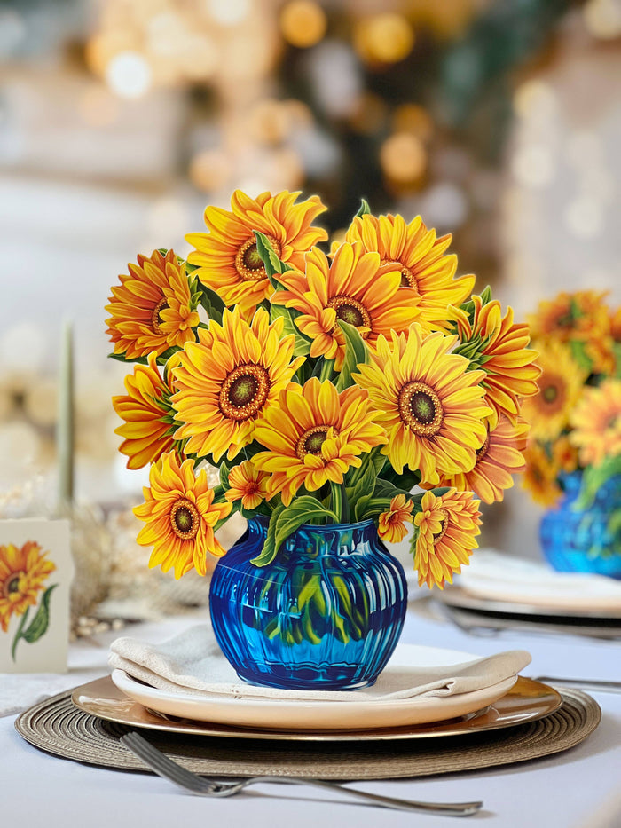FreshCut Paper LLC - Sunflower (Updated Vase)  (8 Pop-up Greeting Cards)
