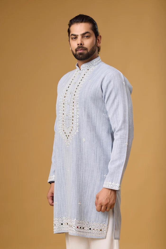 Buy Embroidered Kurta Set for Men Online India | Mahavir NX