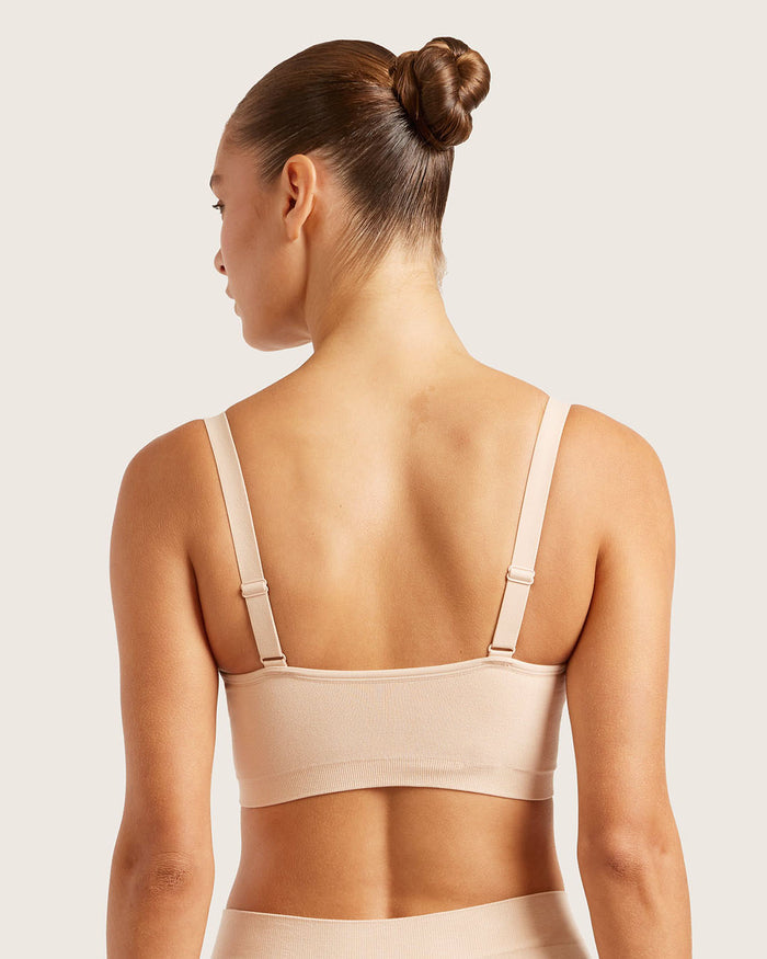 Full Bust Wireless Bra - Shell