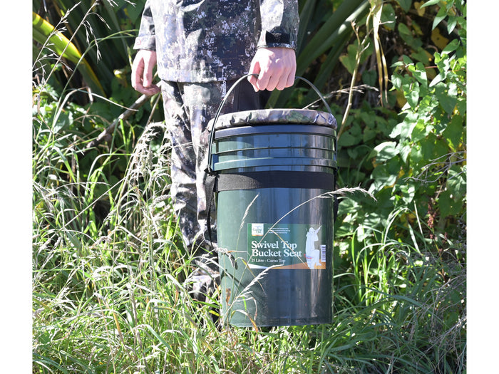 Game On Waterproof Storage Bucket 25L | Swivel Seat