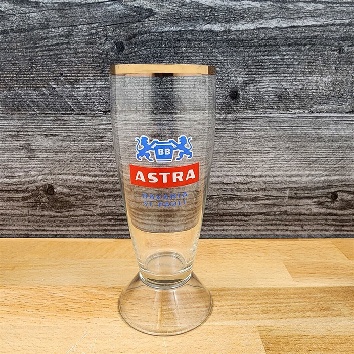 German Classic Beer Pilsner Stemmed Glasses With Gold Rims Set Of 6
