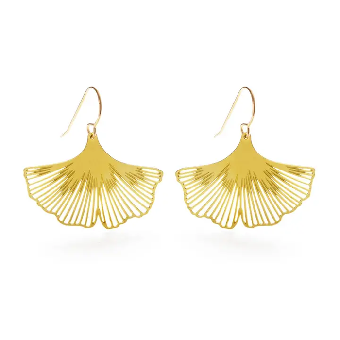 Ginkgo Leaf Earrings