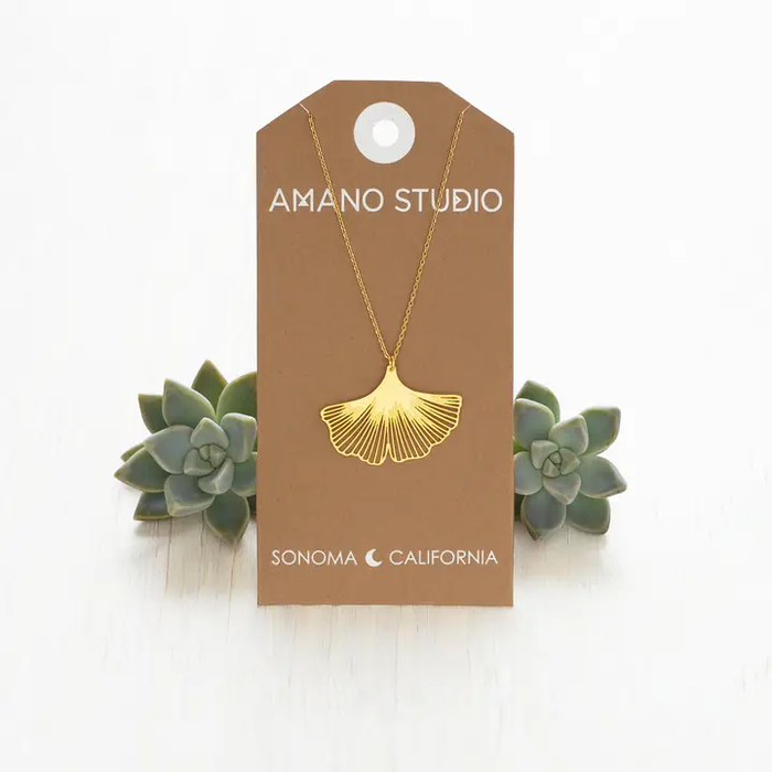 Ginkgo Leaf Necklace