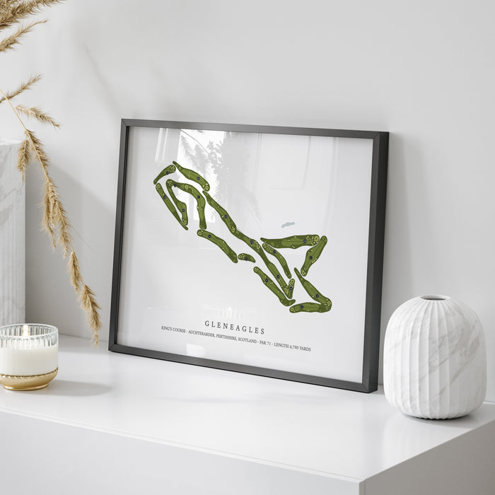 Gleneagles - King's Course | Golf Course Map | On Table