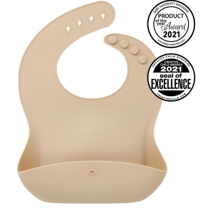 Glitter and Spice Silicone Food Bib