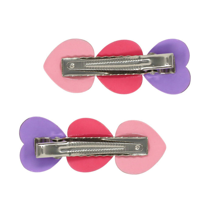 Glitter Hearts Alligator Hair