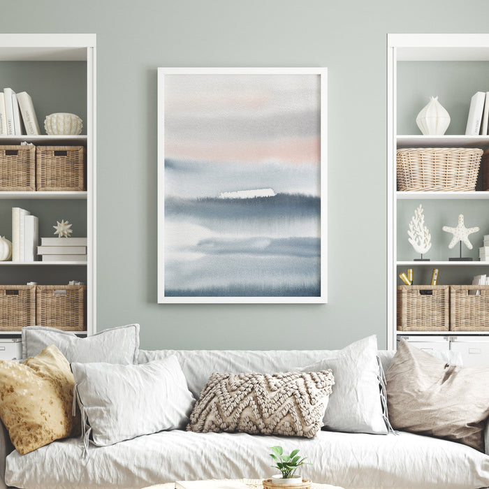 Gray Days Abstract  - Art Print or Canvas - Jetty Home