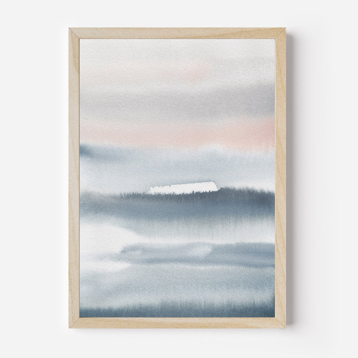 Gray Days Abstract  - Art Print or Canvas - Jetty Home